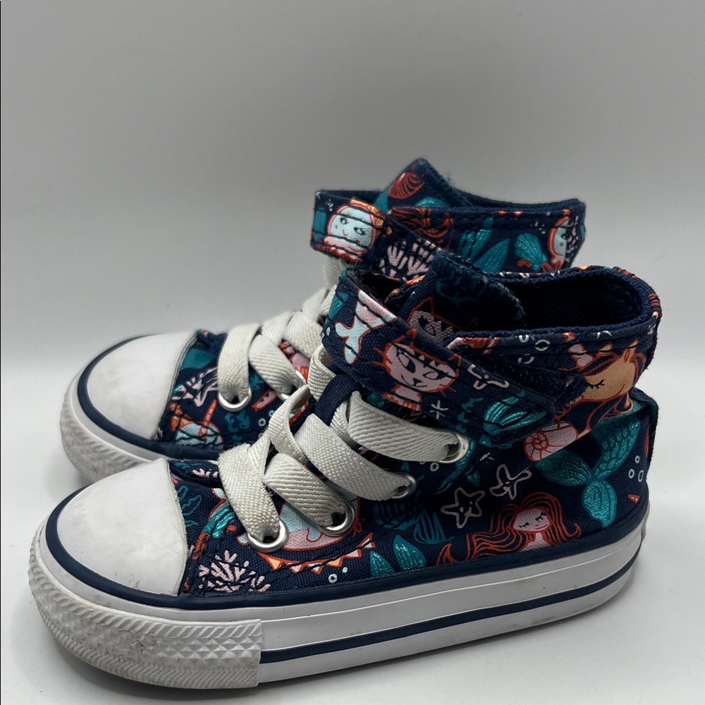 Toddler Chuck Taylor All Star Underwater Party High Top Casual Sneakers Size 4